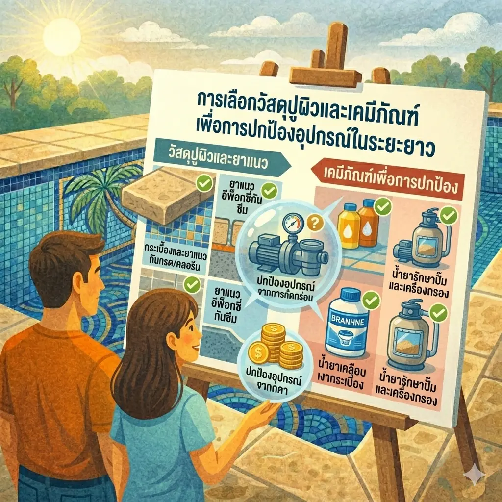 การเลือกวัสดุปูผิวและเคมีภัณฑ์เพื่อการปกป้องอุปกรณ์ในระยะยาว